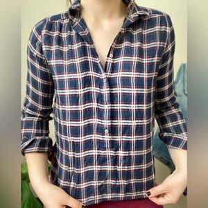 Plaid LOFT Button-Up Shirt